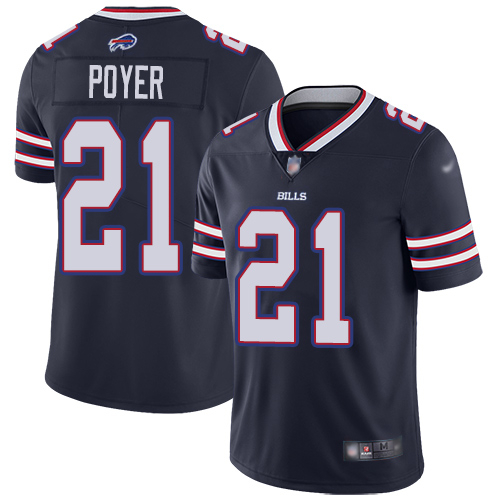 Men Buffalo Bills 21 Jordan Poyer Limited Navy Blue Inverted Legend NFL Jersey